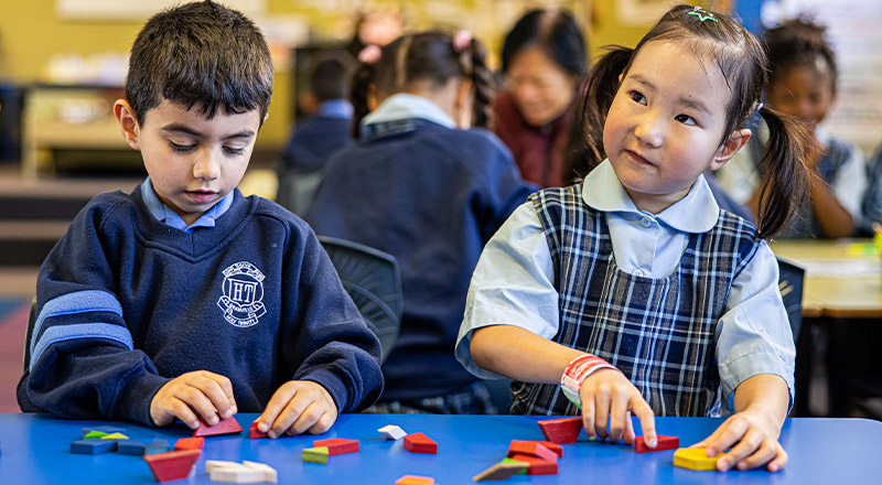 Holy Trinity Catholic Primary School Granville students learning together
