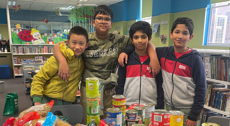 Holy Trinity Catholic Primary School Granville students supporting charity