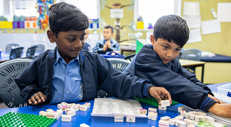 Holy Trinity Catholic Primary School Granville students learning together