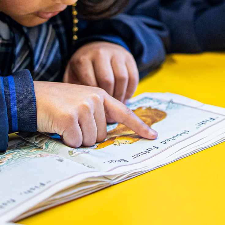 Holy Trinity Catholic Primary School Granville student reading
