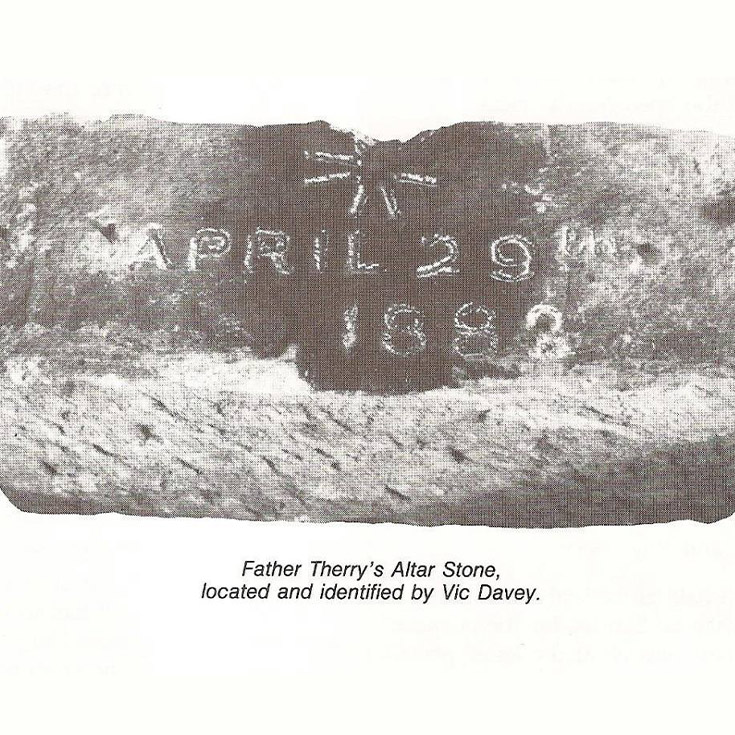 Old stone from Holy Trinity Granville building