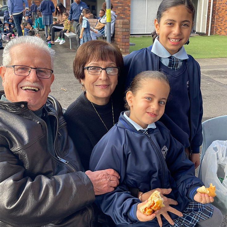 Holy Trinity Catholic Primary School Granville dedicated grandparents and students