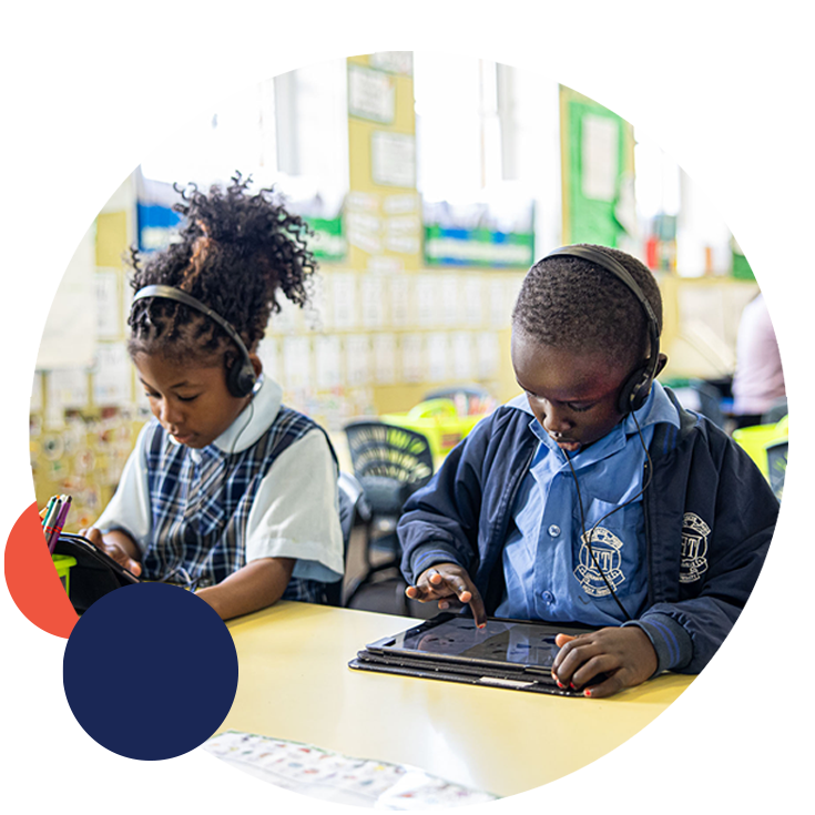 Holy Trinity Catholic Primary School Granville students learning on iPads